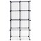 Costway 8 Cube Grid Wire Organizer Wardrobe Shelves Bookcase DIY
